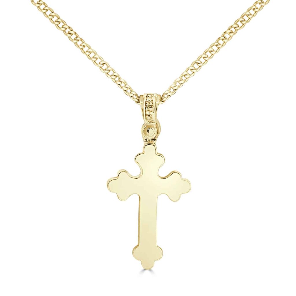 Yellow Gold Orthodox Cross Pendant