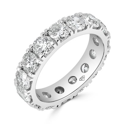 Round Diamond Wedding Band