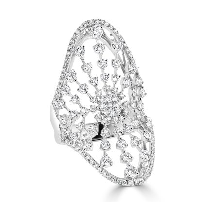 Spider Web Diamond Dress Ring