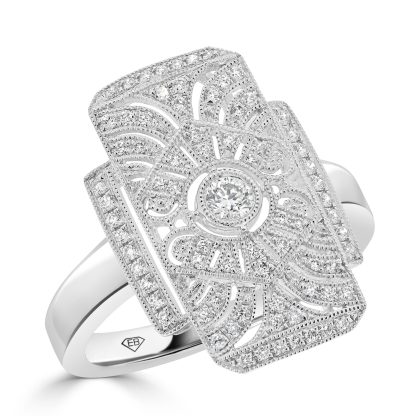 Art Deco Rectangular Ring