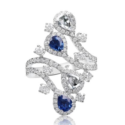 Sapphire and diamond ring