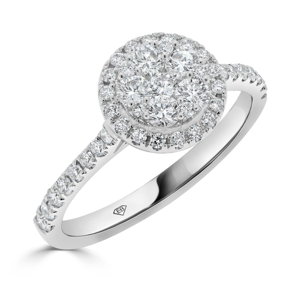 Round Diamond Engagement Ring with Halo