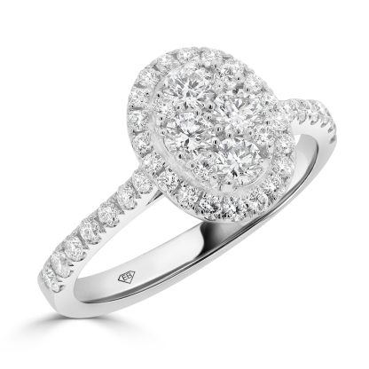 Round Diamond Engagement Ring with Halo