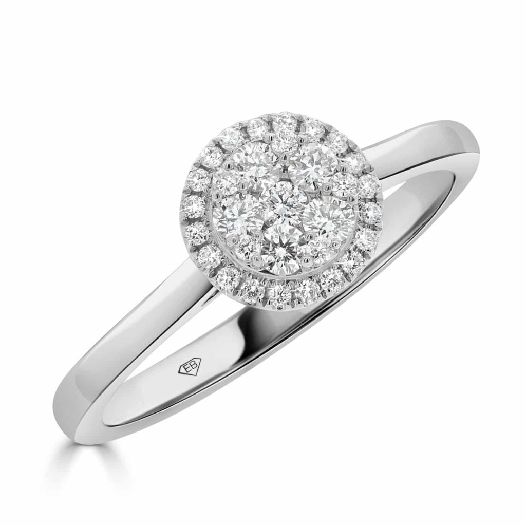 Round Diamond Engagement Ring with Halo
