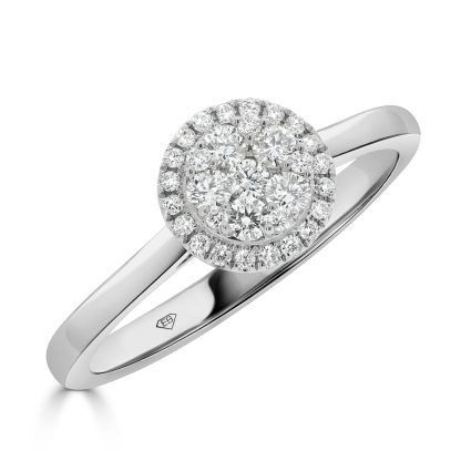 Round Diamond Engagement Ring with Halo