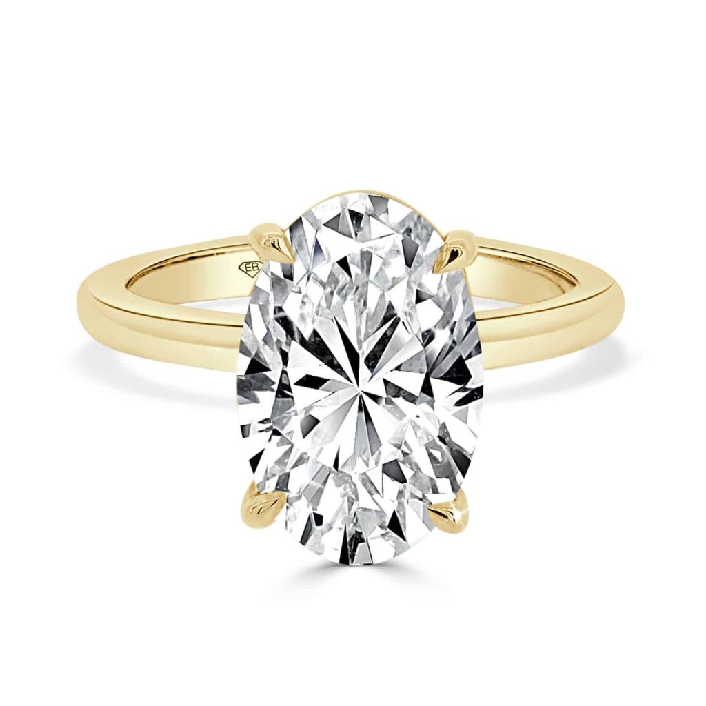 Oval Cut Solitaire Engagement ring