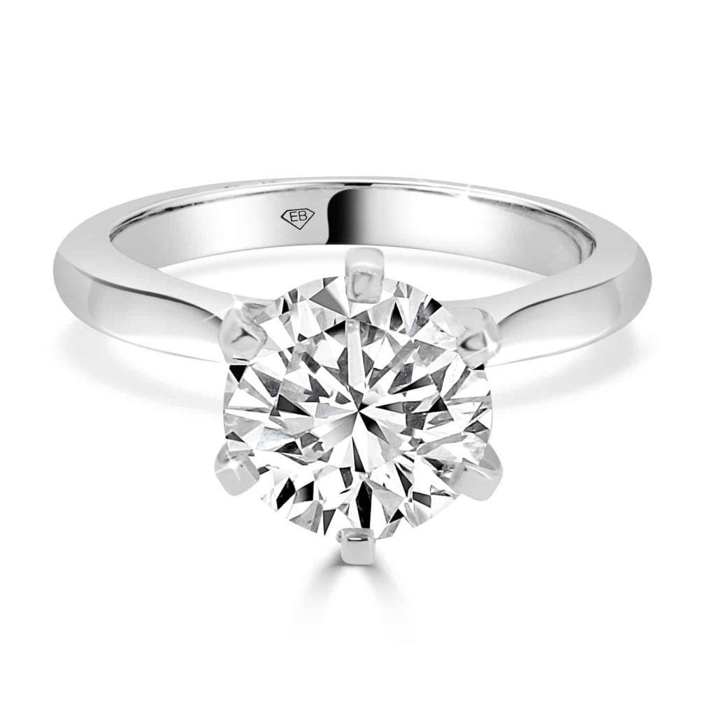 Round Cut Diamond Solitaire 3.00 Ct