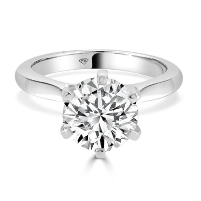 Round Cut Diamond Solitaire 3.00 Ct
