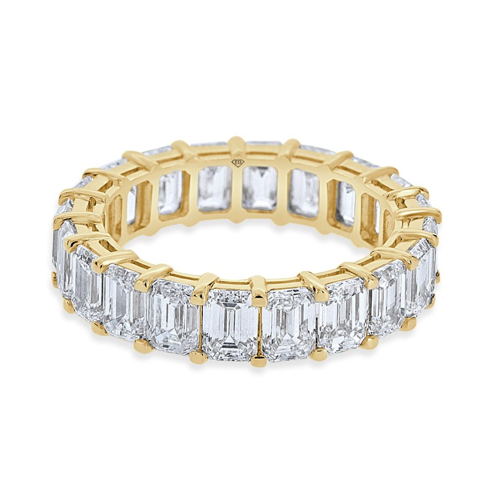 Emerald Cut Diamond Wedding Band
