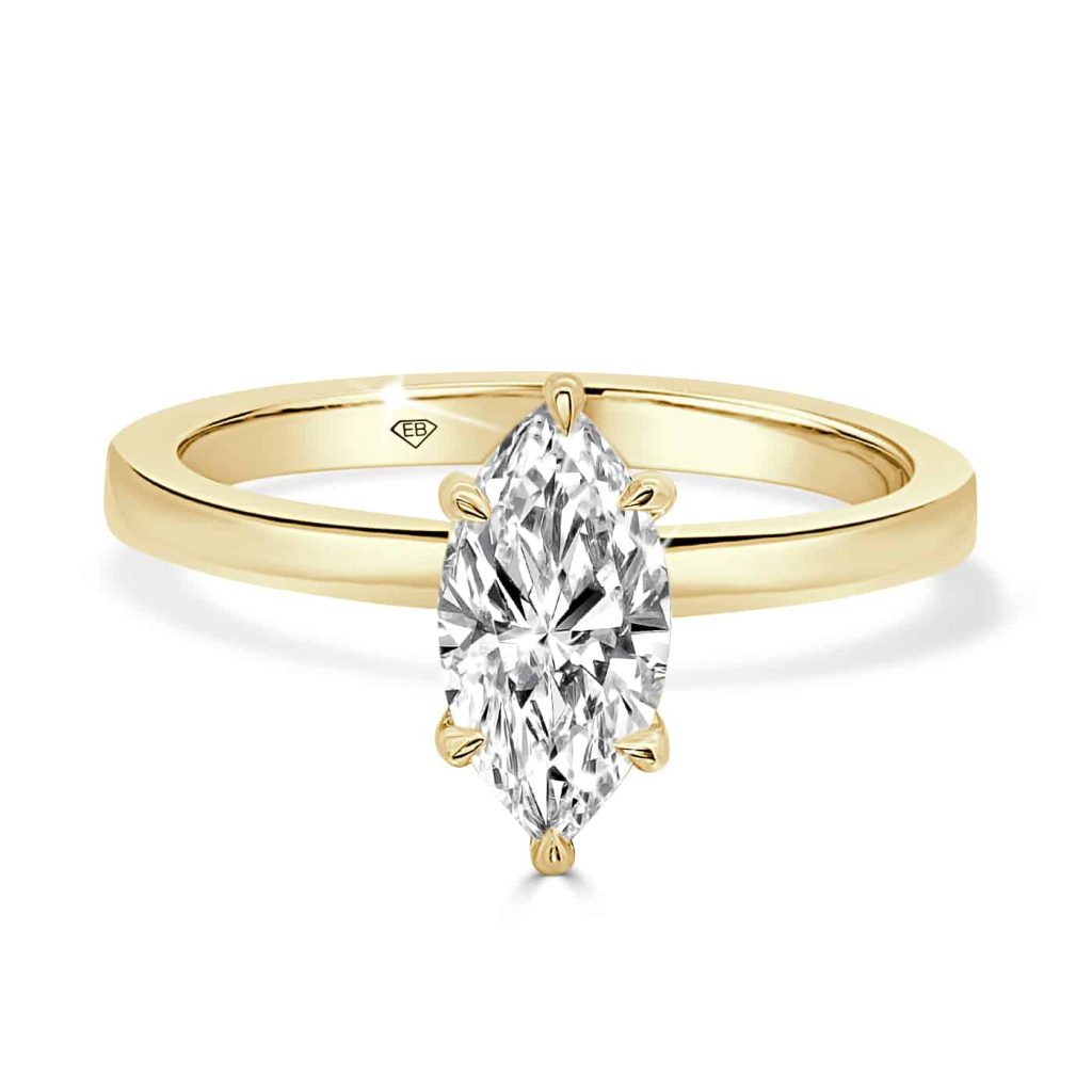 Marquise Solitaire Engagement Ring