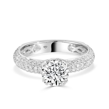 round diamond engagement ring