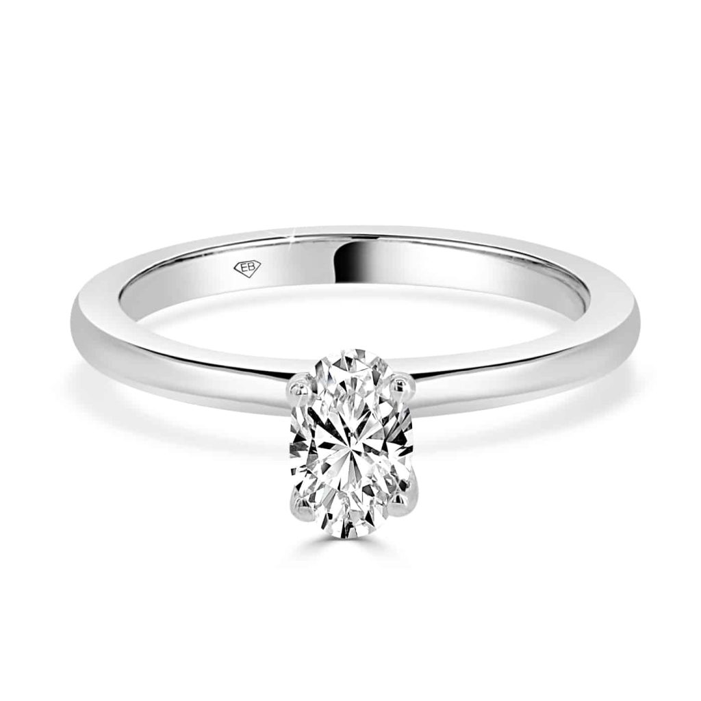 Oval Cut Solitaire Engagment Ring