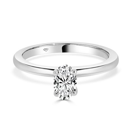 Oval Cut Solitaire Engagment Ring