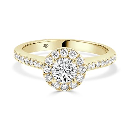 Round Diamond Engagment Ring with Halo