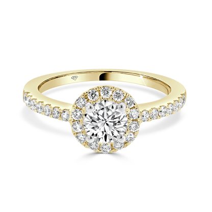 Round Diamond Ring with Halo