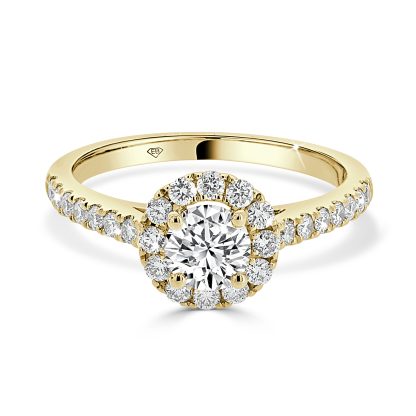 Round Diamond Ring with Halo