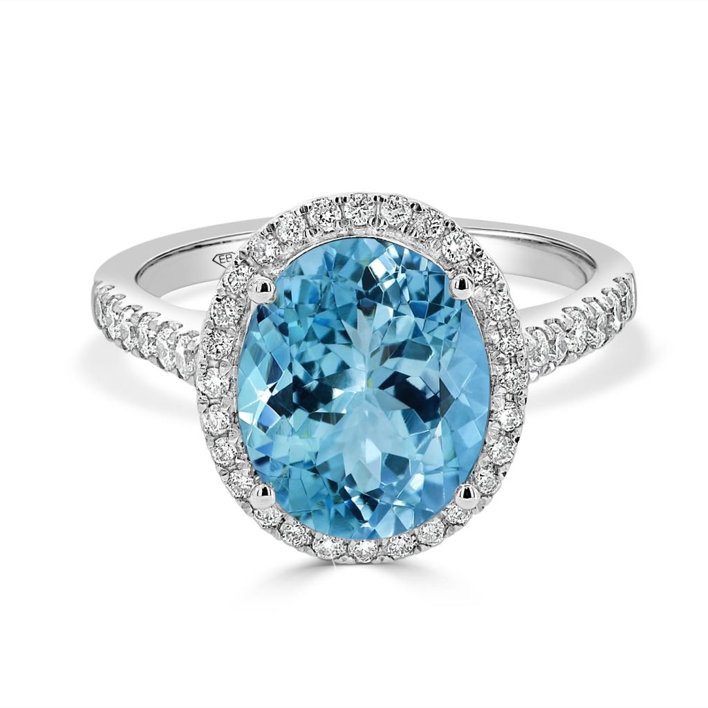 aquamarine engagement ring