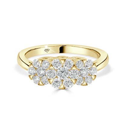 cluster engagement ring