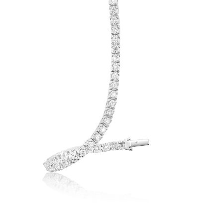 18K gold natural diamond tennis bracelet