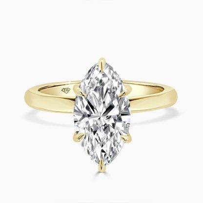 2 carat marquise lab diamond ring