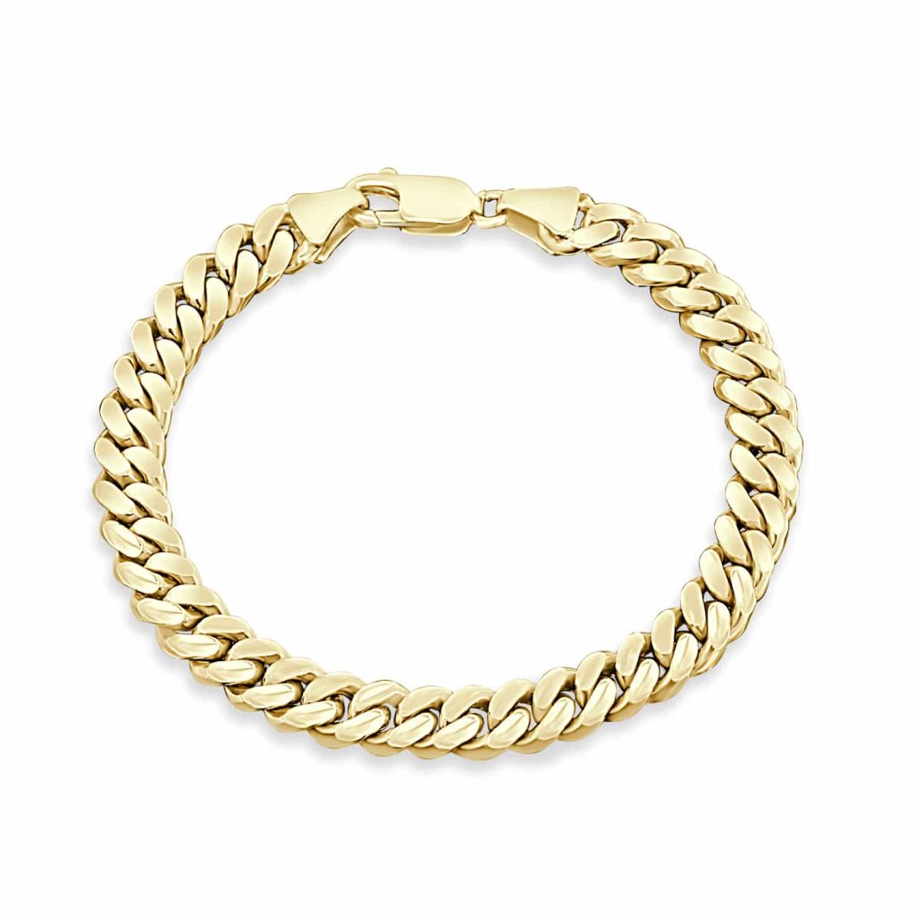 Yellow gold men’s bracelet