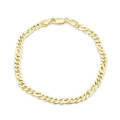 18ct yellow gold chain bracelet