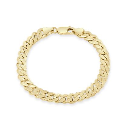 Men’s gold curb bracelet