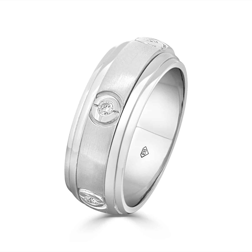 White gold men’s ring