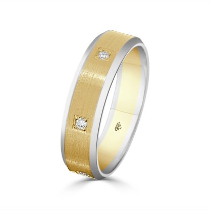 Diamond men’s wedding ring
