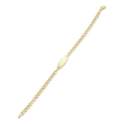 Heavy gold chain ID bracelet