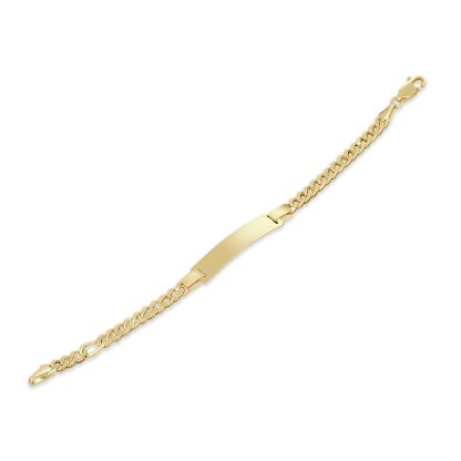 9kt baby gold ID bracelet