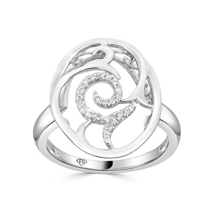 White gold diamond dress ring