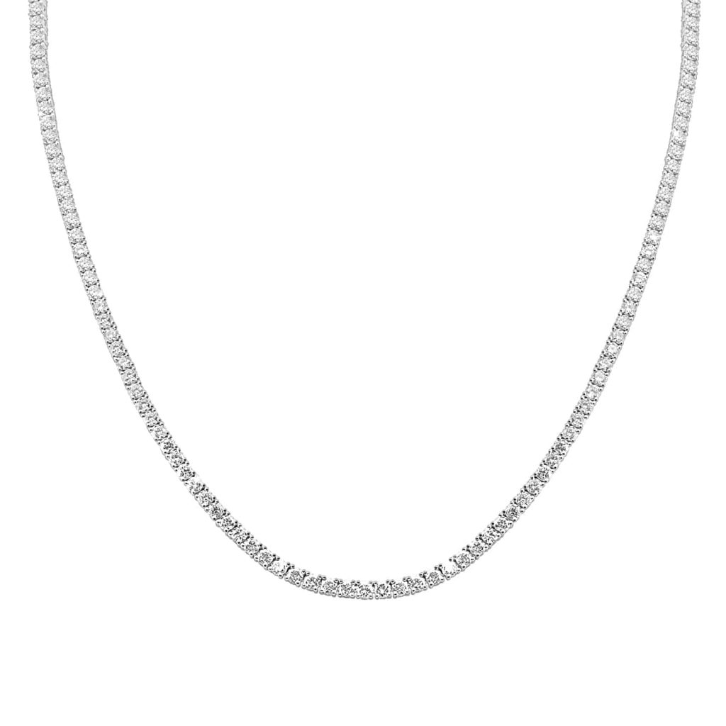 Lab diamond tennis necklace