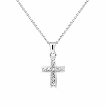 Natural diamond gold pendant