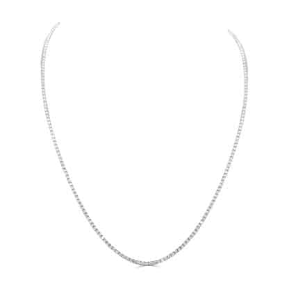 4ct lab diamond necklace