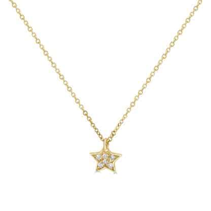 Diamond star pendant necklace