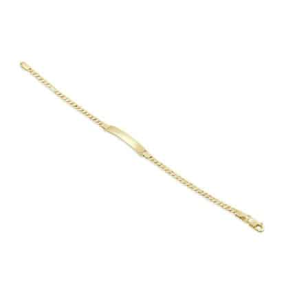 Yellow gold chain bracelet