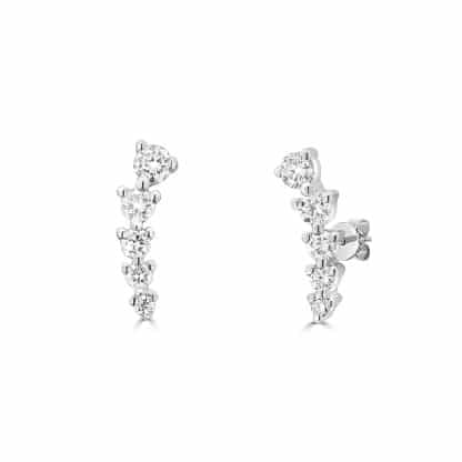 Diamond stud earrings