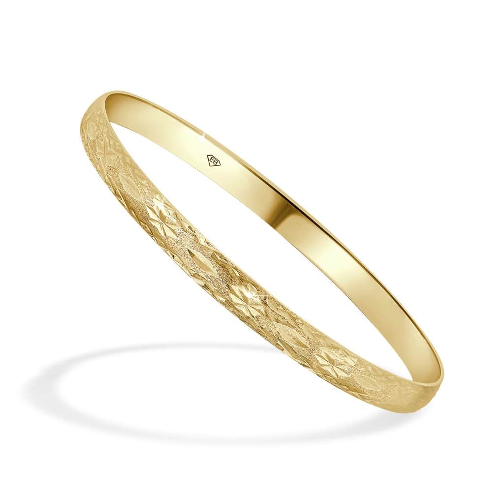 9kt yellow gold bangle