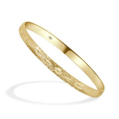 9kt yellow gold bangle
