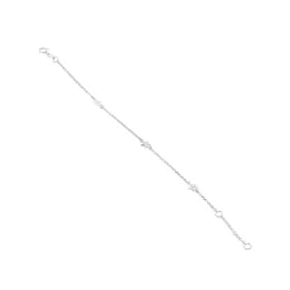 White gold chain bracelet