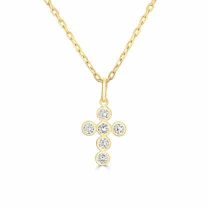 Cross pendant yellow gold