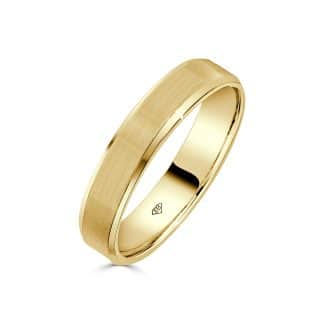 Crafted for Life’s Journey Men’s Yellow Gold Wedding RingMen’s yellow gold wedding band