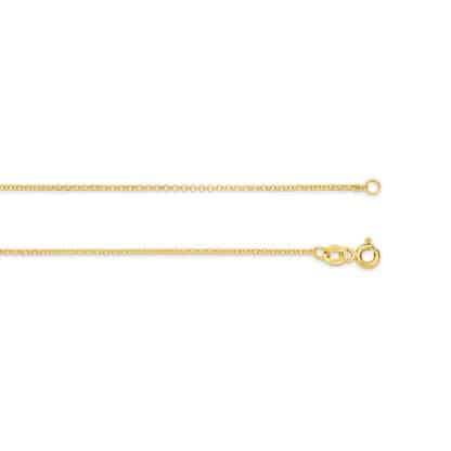 yellow gold 40cm necklace