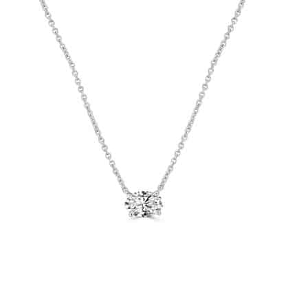 Lab diamond necklace