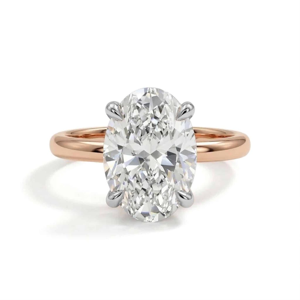 oval diamond engagement ring