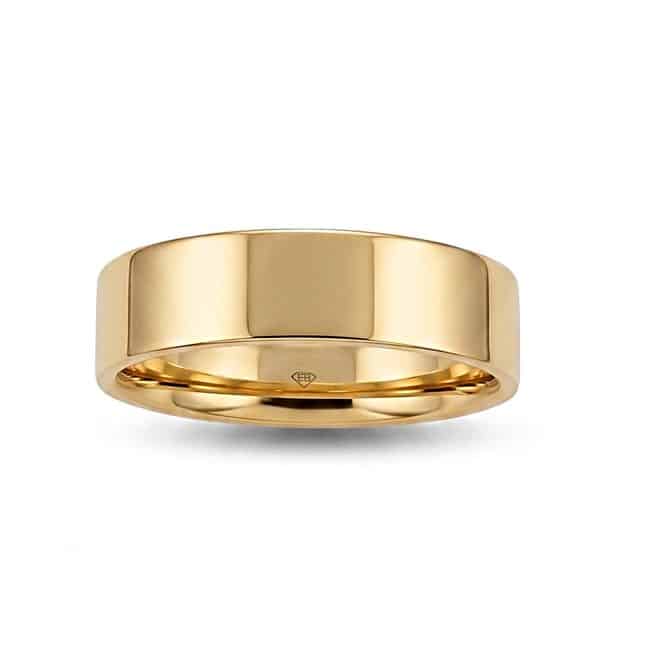 Gold Wedding Band in 18ct Yellow GoldGold wedding band